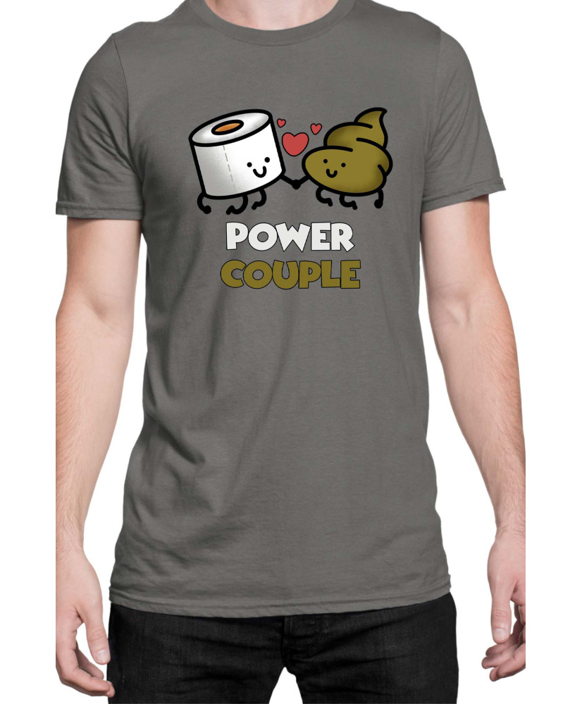 Мъжка Тениска Power Couple Valentine Day Love Power Couple Toilet Paper Boy