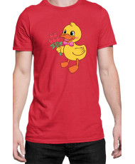 Мъжка Тениска Power Couple Valentine Day Love Retro Ducklings Boy