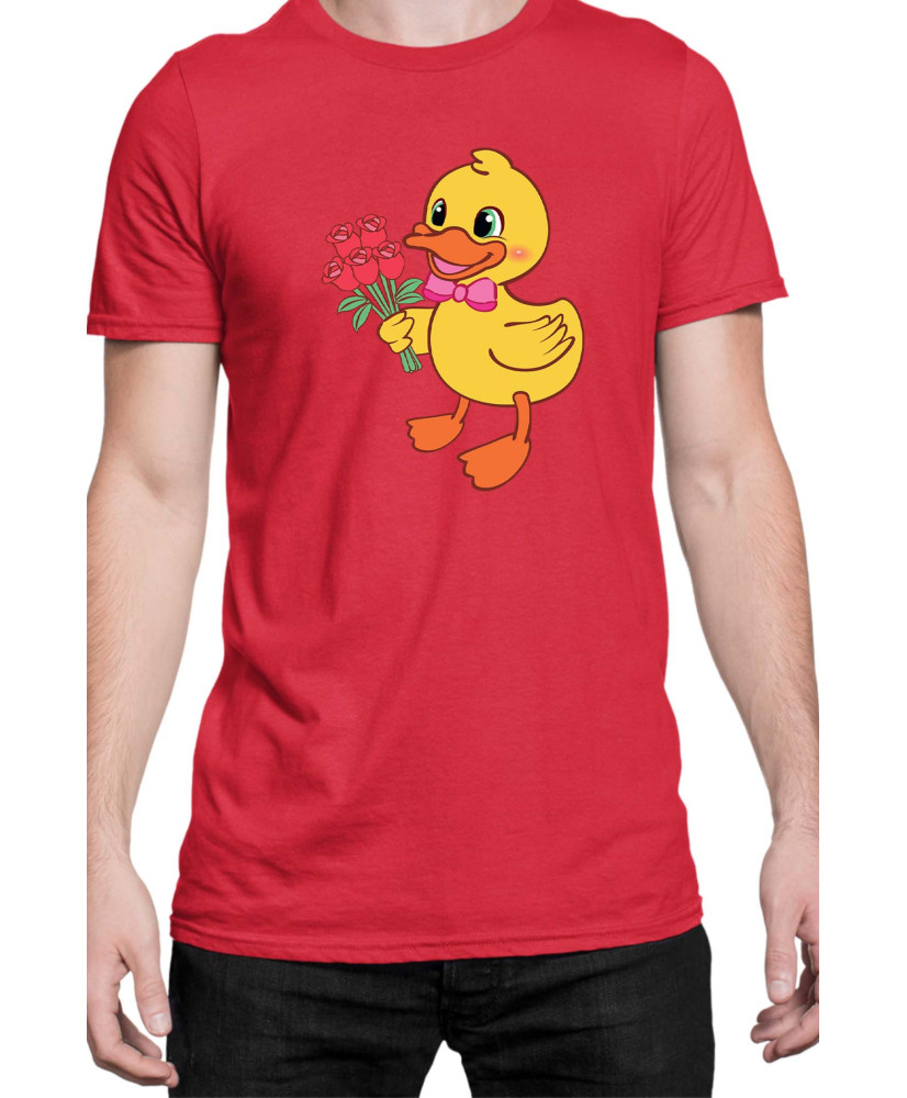 Мъжка Тениска Power Couple Valentine Day Love Retro Ducklings Boy