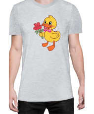 Мъжка Тениска Power Couple Valentine Day Love Retro Ducklings Boy