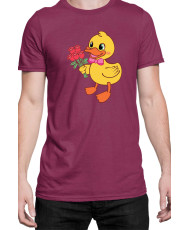 Мъжка Тениска Power Couple Valentine Day Love Retro Ducklings Boy