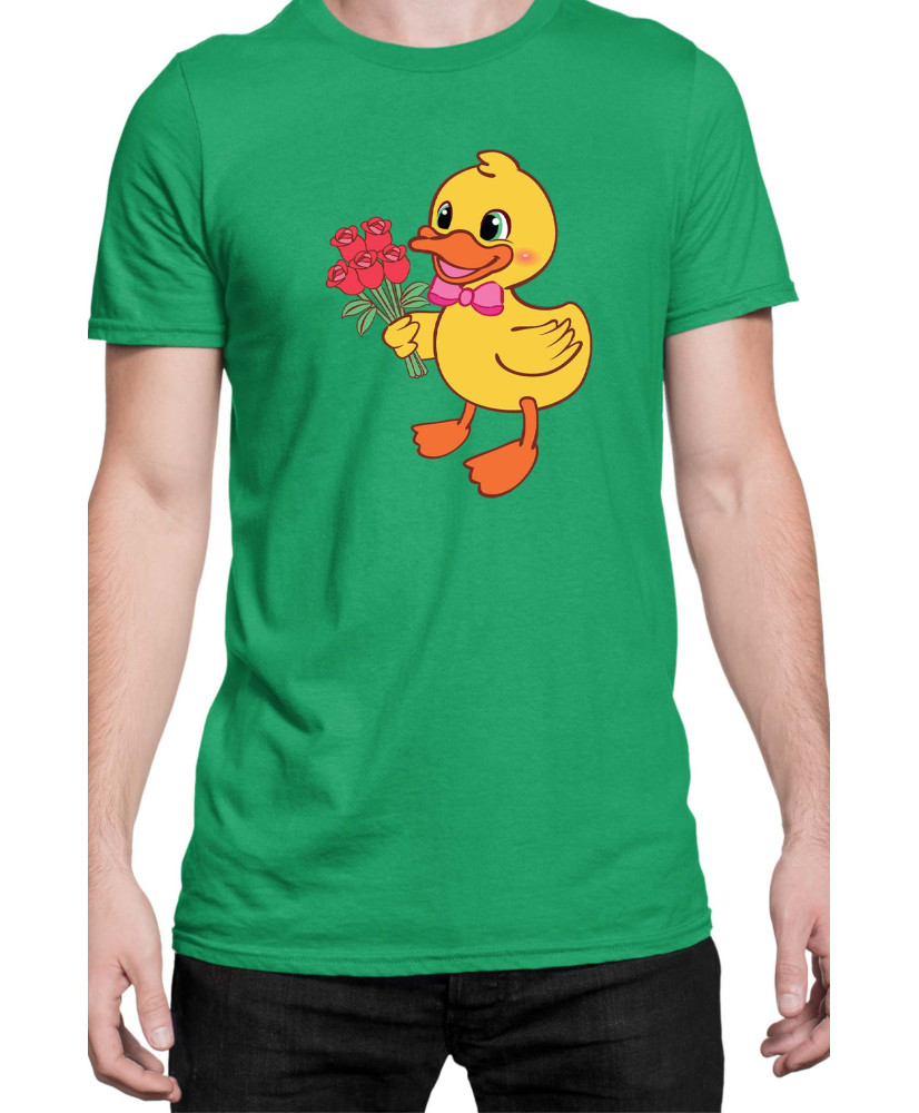 Мъжка Тениска Power Couple Valentine Day Love Retro Ducklings Boy