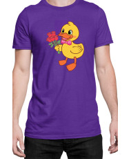 Мъжка Тениска Power Couple Valentine Day Love Retro Ducklings Boy