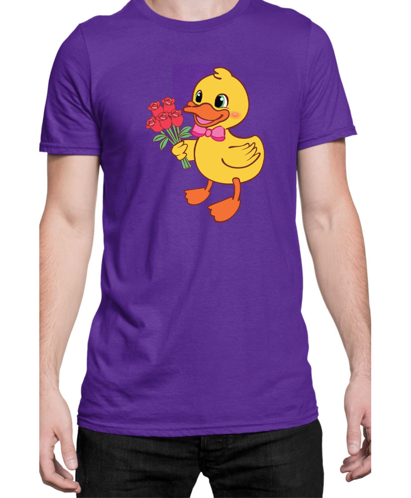 Мъжка Тениска Power Couple Valentine Day Love Retro Ducklings Boy