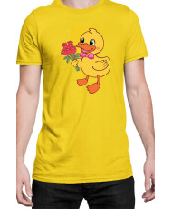 Мъжка Тениска Power Couple Valentine Day Love Retro Ducklings Boy