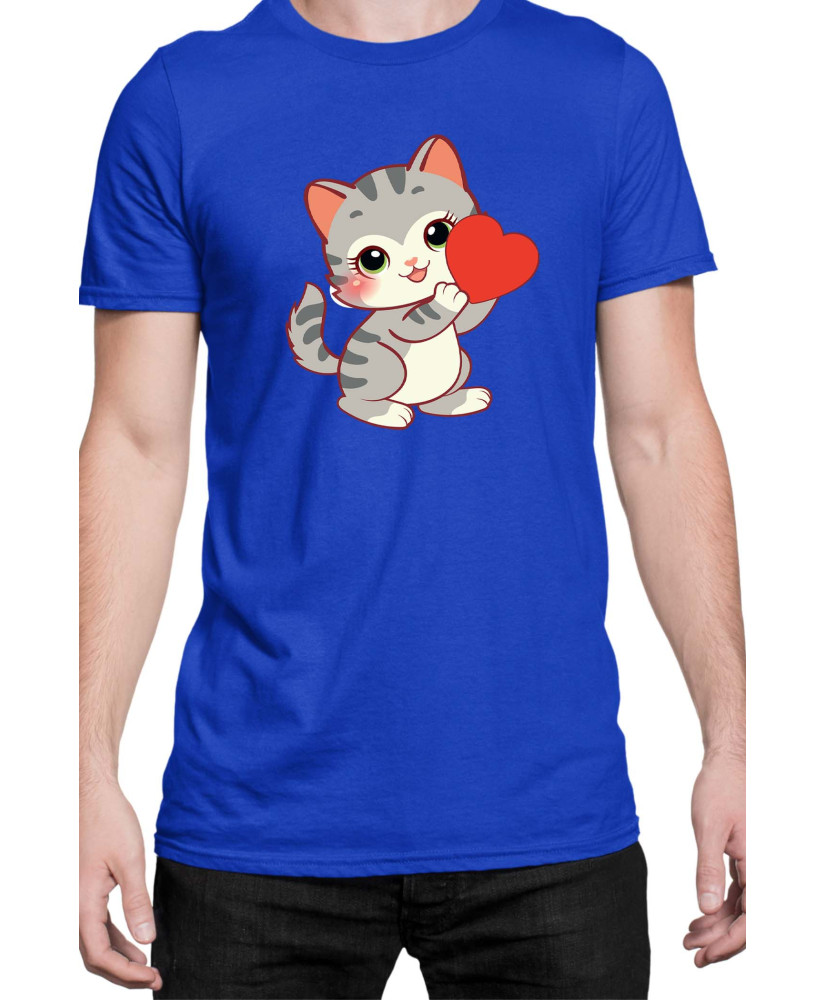 Мъжка Тениска Power Couple Valentine Day Love Retro Kitties Boy
