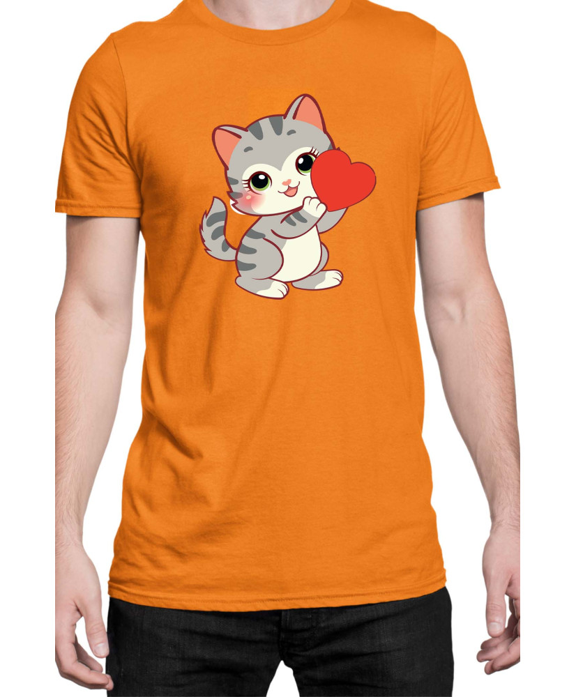 Мъжка Тениска Power Couple Valentine Day Love Retro Kitties Boy