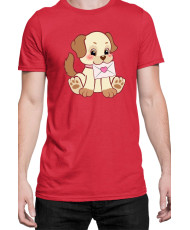 Мъжка Тениска Power Couple Valentine Day Love Retro Puppies Boy