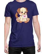 Мъжка Тениска Power Couple Valentine Day Love Retro Puppies Boy