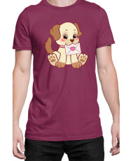 Мъжка Тениска Power Couple Valentine Day Love Retro Puppies Boy