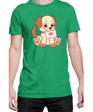 Мъжка Тениска Power Couple Valentine Day Love Retro Puppies Boy