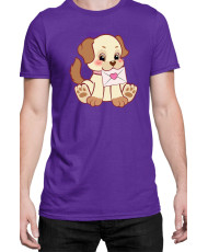 Мъжка Тениска Power Couple Valentine Day Love Retro Puppies Boy