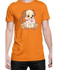 Мъжка Тениска Power Couple Valentine Day Love Retro Puppies Boy