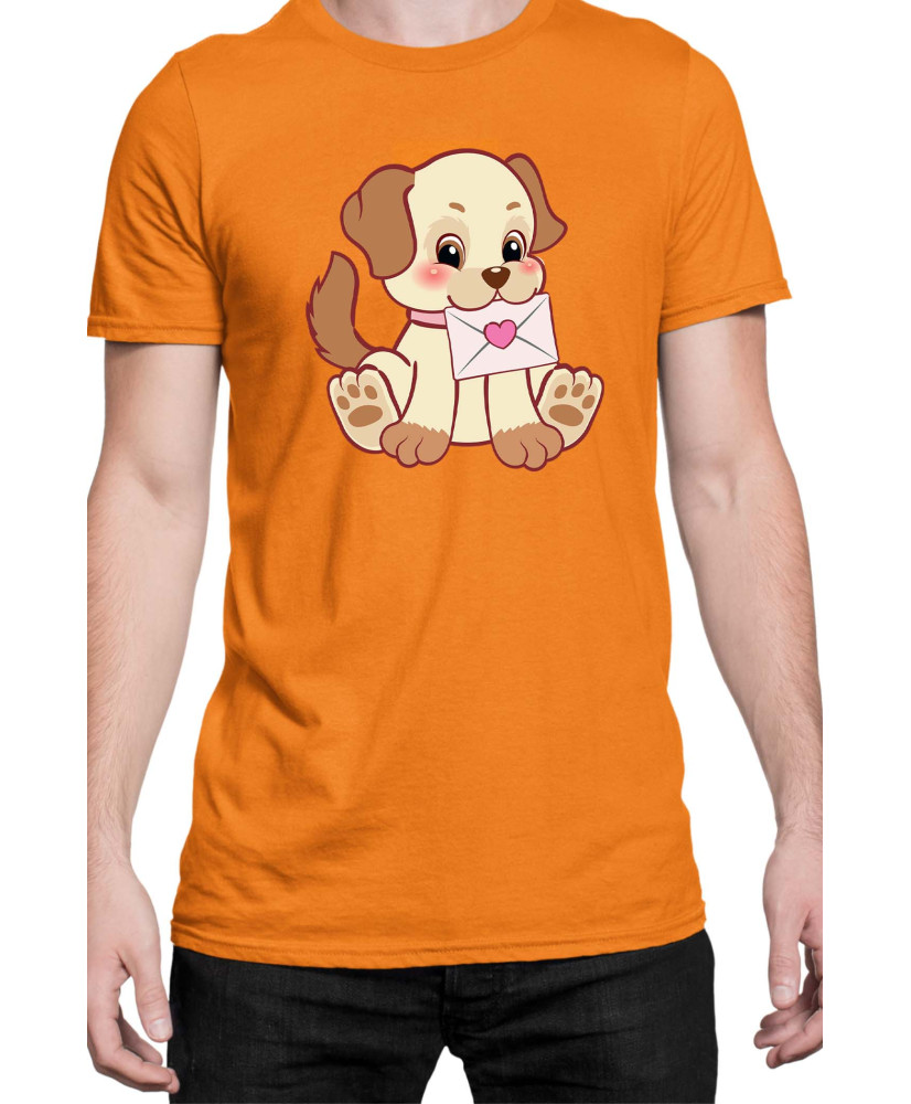 Мъжка Тениска Power Couple Valentine Day Love Retro Puppies Boy