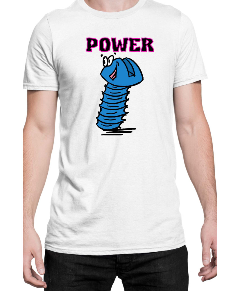 Мъжка Тениска Power Couple Valentine Day Love Screw Nut Boy