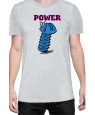 Мъжка Тениска Power Couple Valentine Day Love Screw Nut Boy