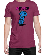 Мъжка Тениска Power Couple Valentine Day Love Screw Nut Boy