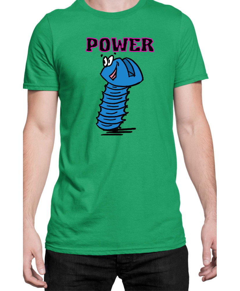 Мъжка Тениска Power Couple Valentine Day Love Screw Nut Boy