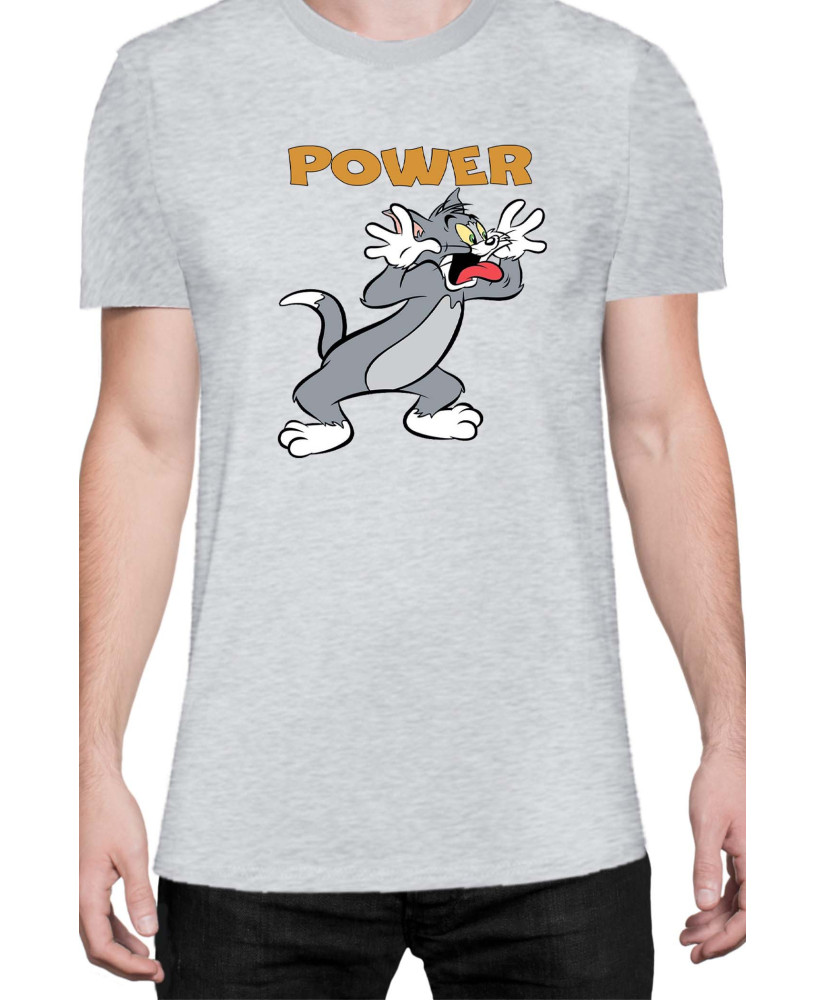 Мъжка Тениска Power Couple Valentine Day Love Tom And Jerry Boy