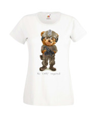 Дамска Тениска Cute Cuddly Teddy Bear No Cape Required