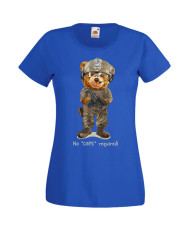 Дамска Тениска Cute Cuddly Teddy Bear No Cape Required