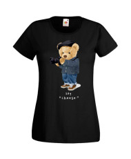 Дамска Тениска Cute Cuddly Teddy Bear Say Cheese