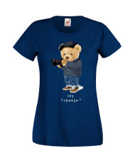 Дамска Тениска Cute Cuddly Teddy Bear Say Cheese
