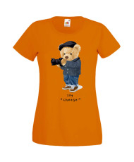 Дамска Тениска Cute Cuddly Teddy Bear Say Cheese