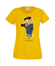 Дамска Тениска Cute Cuddly Teddy Bear Say Cheese