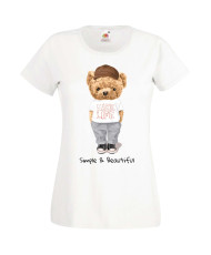 Дамска Тениска Cute Cuddly Teddy Bear Simple And Beautiful