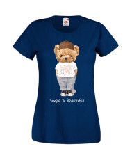 Дамска Тениска Cute Cuddly Teddy Bear Simple And Beautiful