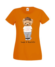 Дамска Тениска Cute Cuddly Teddy Bear Simple And Beautiful