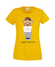 Дамска Тениска Cute Cuddly Teddy Bear Simple And Beautiful