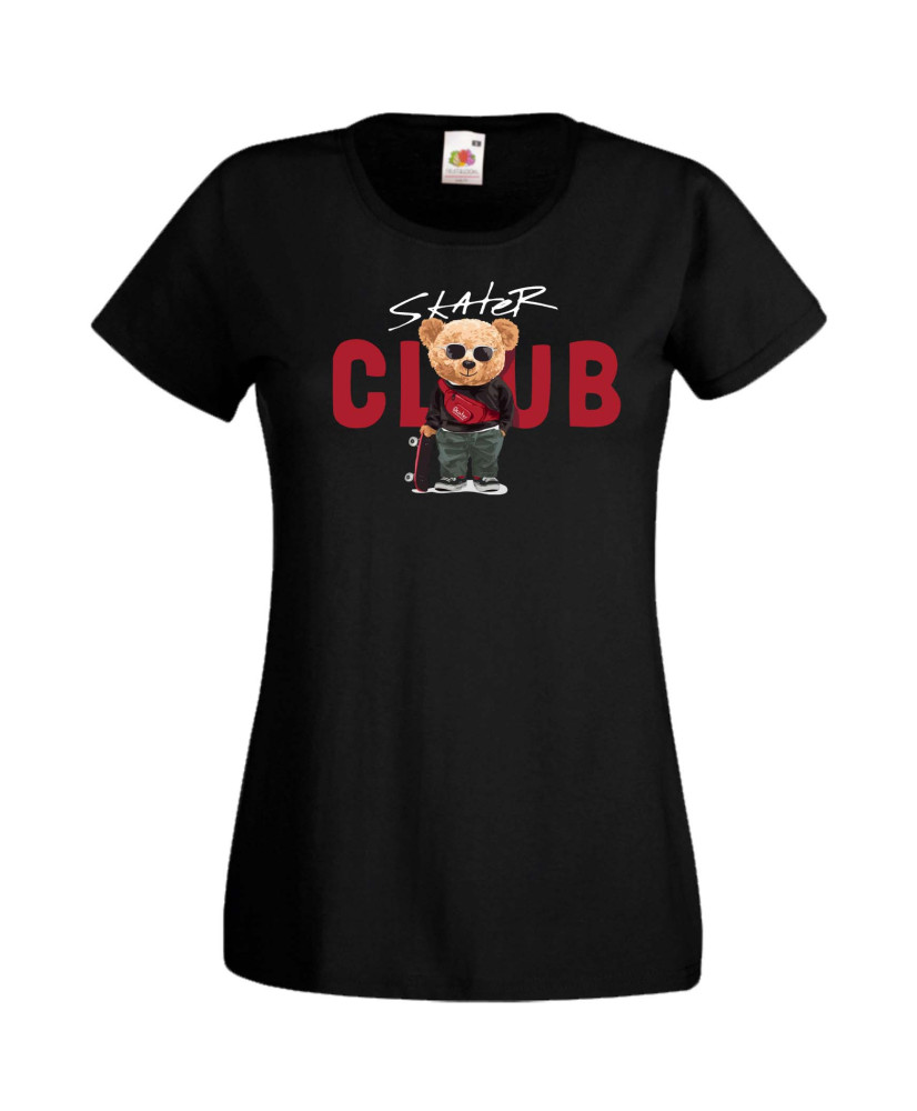 Дамска Тениска Cute Cuddly Teddy Bear Skater Club