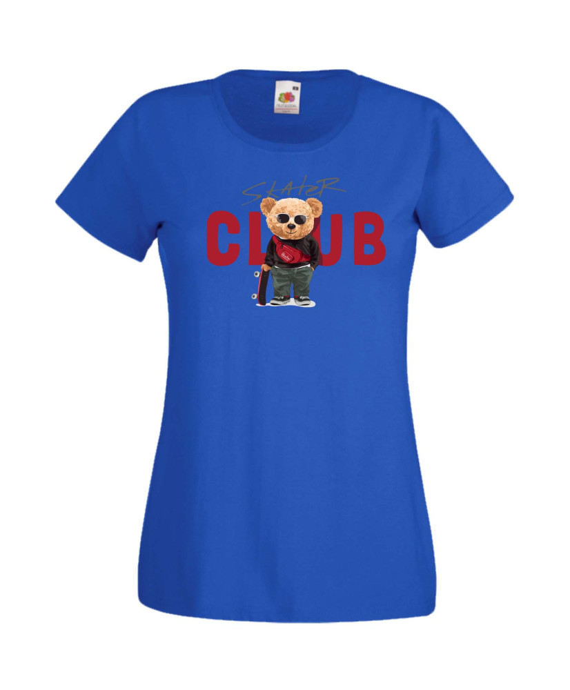 Дамска Тениска Cute Cuddly Teddy Bear Skater Club