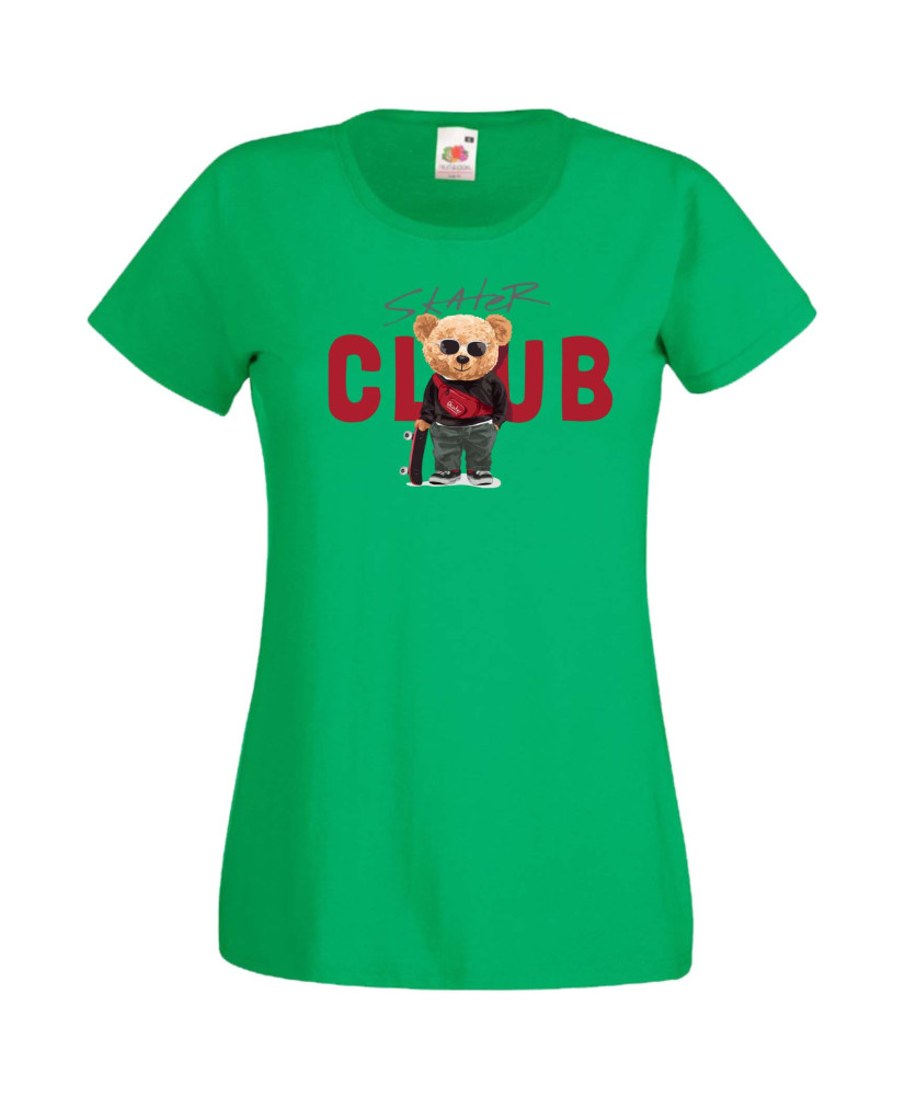 Дамска Тениска Cute Cuddly Teddy Bear Skater Club