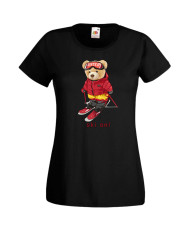 Дамска Тениска Cute Cuddly Teddy Bear Ski On