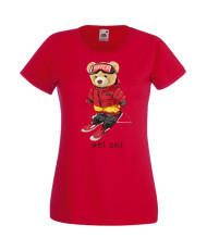 Дамска Тениска Cute Cuddly Teddy Bear Ski On