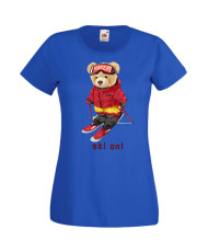 Дамска Тениска Cute Cuddly Teddy Bear Ski On