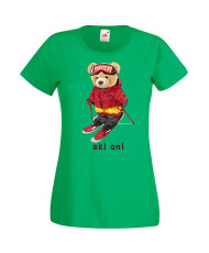 Дамска Тениска Cute Cuddly Teddy Bear Ski On