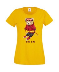 Дамска Тениска Cute Cuddly Teddy Bear Ski On