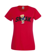 Дамска Тениска Cute Cuddly Teddy Bear Sneak Keep Quiet