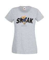 Дамска Тениска Cute Cuddly Teddy Bear Sneak Keep Quiet