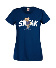 Дамска Тениска Cute Cuddly Teddy Bear Sneak Keep Quiet