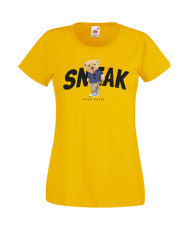 Дамска Тениска Cute Cuddly Teddy Bear Sneak Keep Quiet