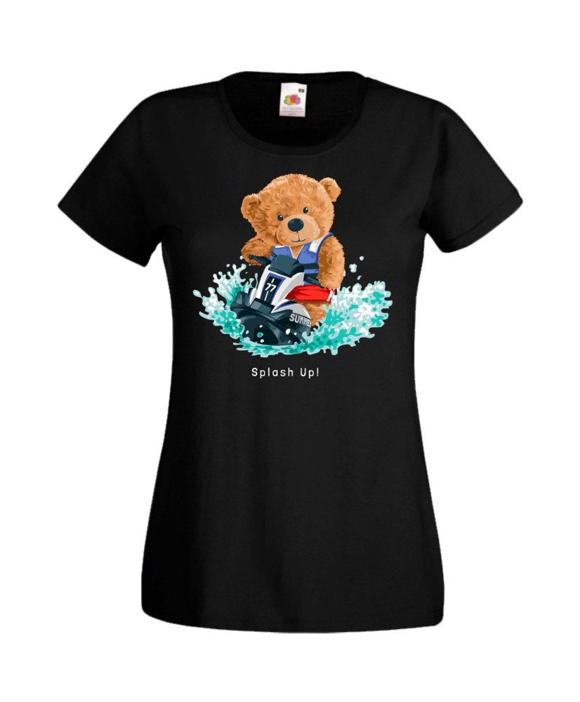 Дамска Тениска Cute Cuddly Teddy Bear Splash Up Дамска Тениска Cute Cuddly Teddy Bear Splash Up
