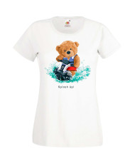 Дамска Тениска Cute Cuddly Teddy Bear Splash Up