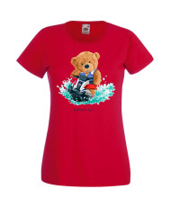 Дамска Тениска Cute Cuddly Teddy Bear Splash Up