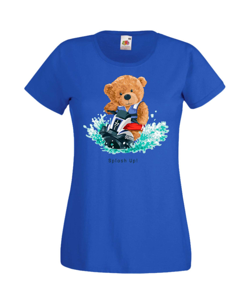 Дамска Тениска Cute Cuddly Teddy Bear Splash Up Дамска Тениска Cute Cuddly Teddy Bear Splash Up