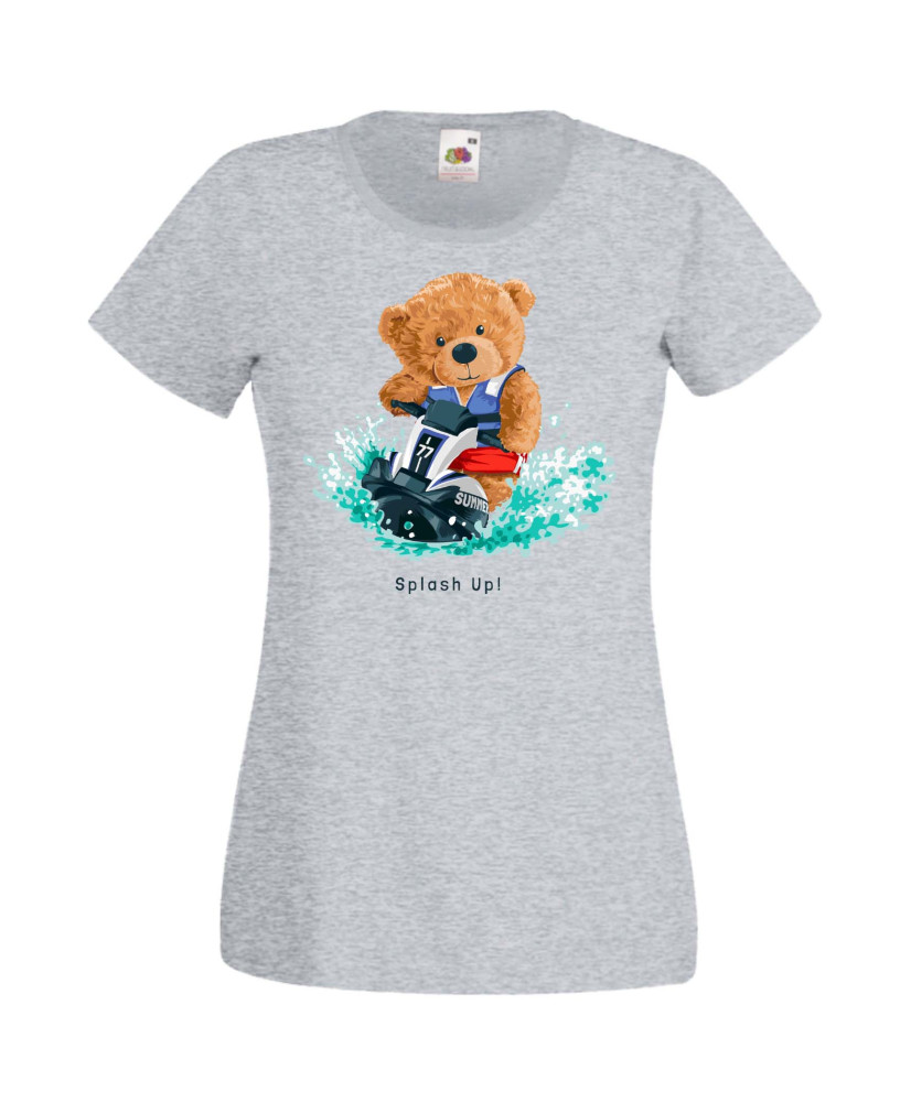 Дамска Тениска Cute Cuddly Teddy Bear Splash Up Дамска Тениска Cute Cuddly Teddy Bear Splash Up